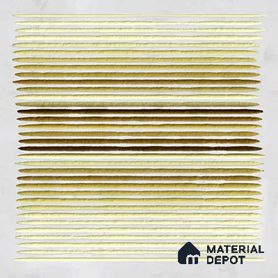 Highlighter Wall Tile TL 07240 Carvino 8001 GLM (Gold) 1 ft x 1 ft Ceramic Matte Finish - 9 mm | Suitable For Kitchen & Bathroom | 2 mm Spacer is Mandatory